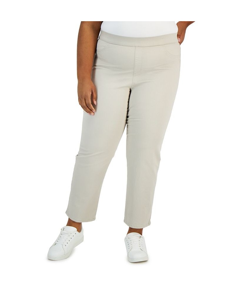 Plus Size Pull-On Denim Pants Stonewall $13.91 Pants