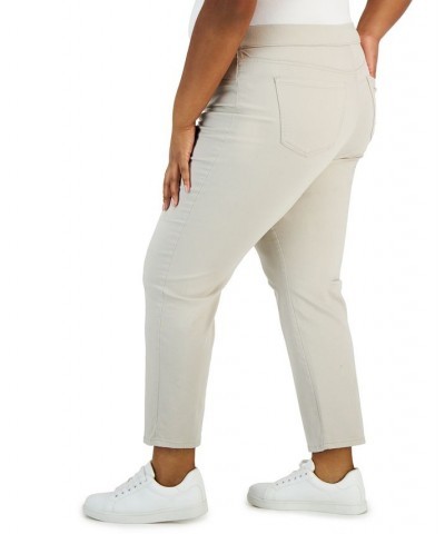 Plus Size Pull-On Denim Pants Stonewall $13.91 Pants