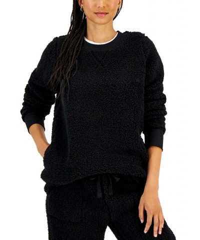 Women's Sherpa Tunic Black $10.01 Sweatshirts