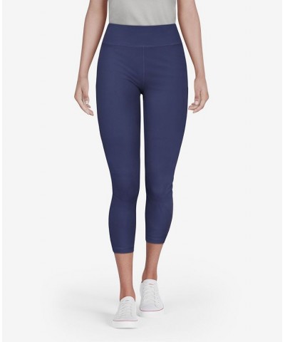 Women's Cool Breeze Capri Leggings Blue $28.00 Pants