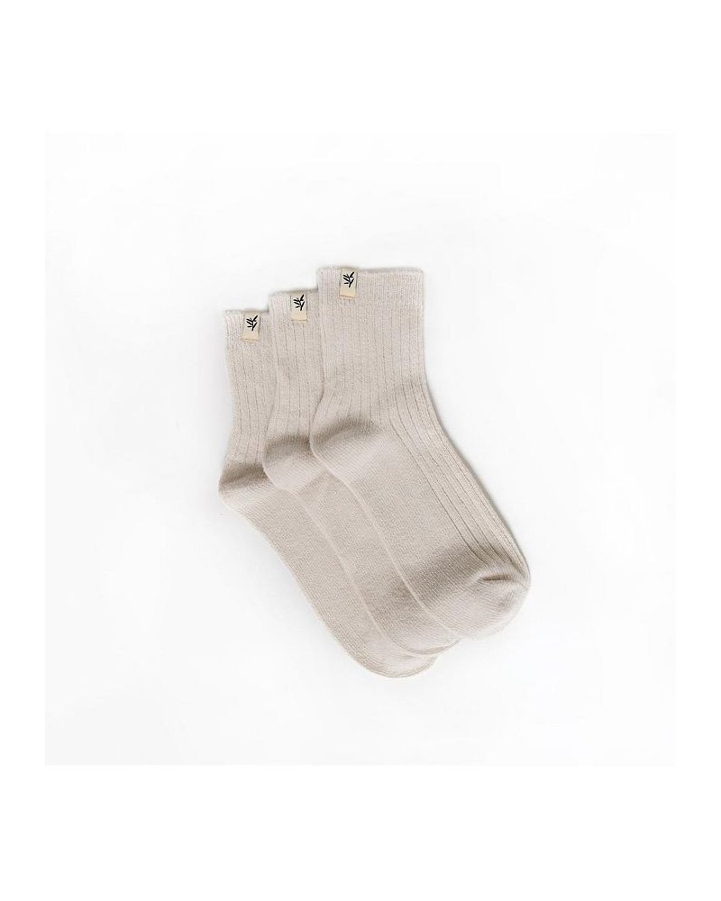 Modern Crew Cut Socks for Women Ivory/Cream $24.75 Socks