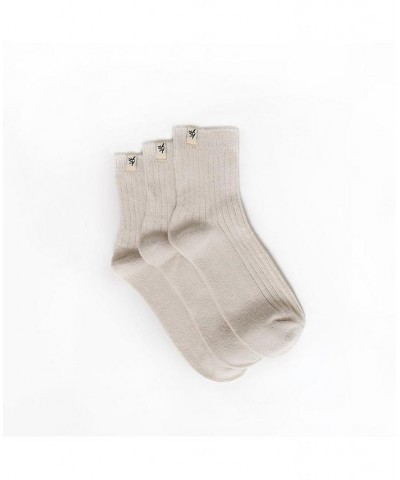 Modern Crew Cut Socks for Women Ivory/Cream $24.75 Socks