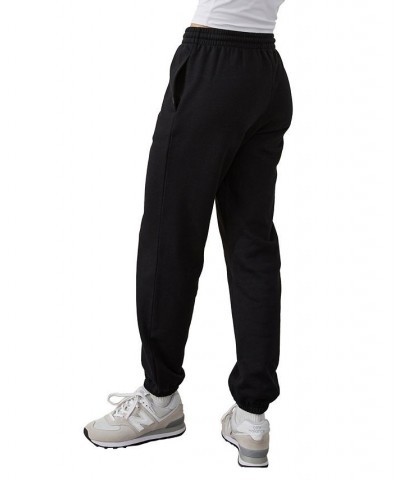 Women's Plush Sweatpant Jogger Black $23.84 Pants