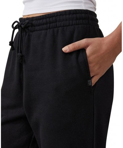 Women's Plush Sweatpant Jogger Black $23.84 Pants