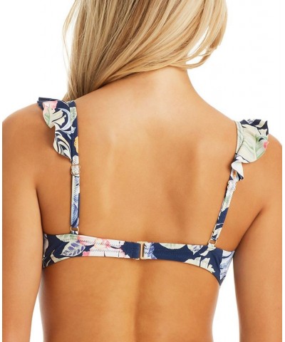 Women's Stranded In Paradise Flutter Shoulder Bikini Top & Stranded In Paradise High Waist Bikini Bottoms Multi $48.96 Swimsuits