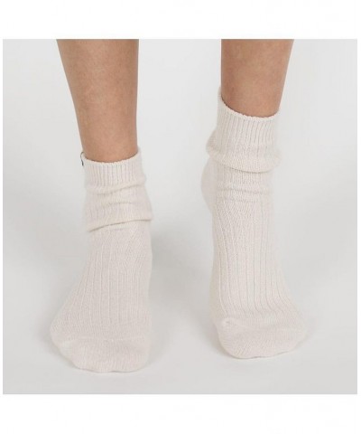 Modern Crew Cut Socks for Women Ivory/Cream $24.75 Socks