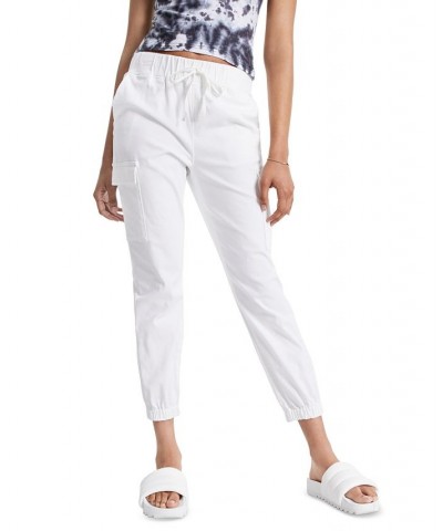 Juniors' Utility Jogger Pants White $13.05 Pants