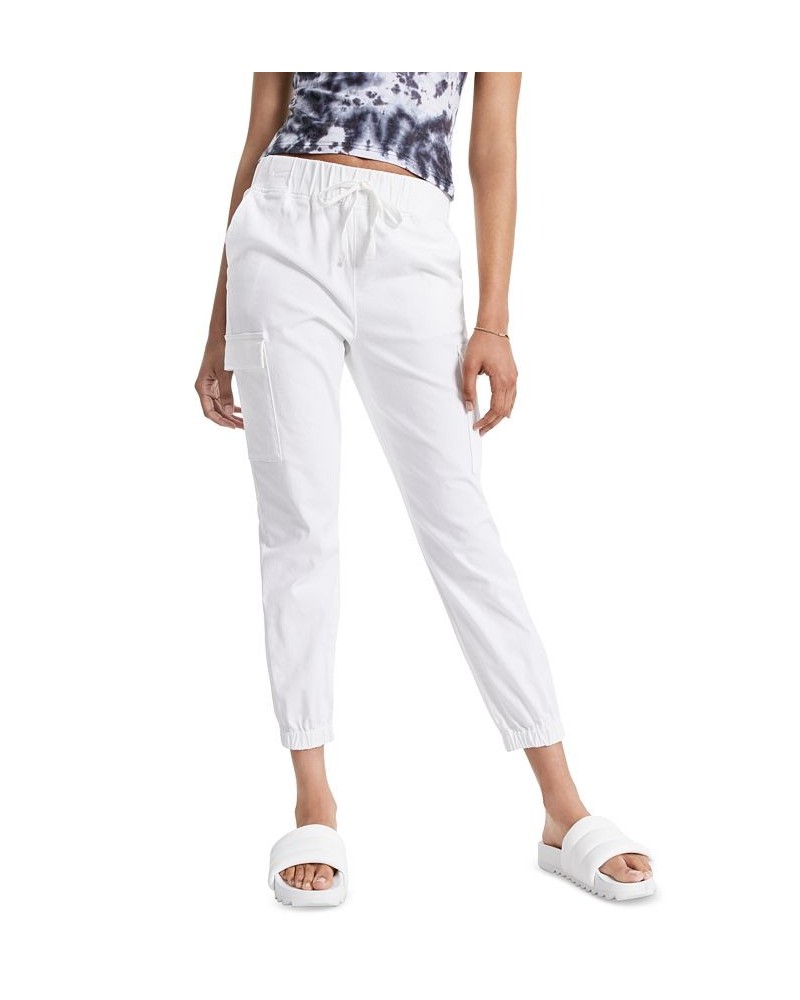 Juniors' Utility Jogger Pants White $13.05 Pants