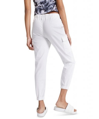 Juniors' Utility Jogger Pants White $13.05 Pants