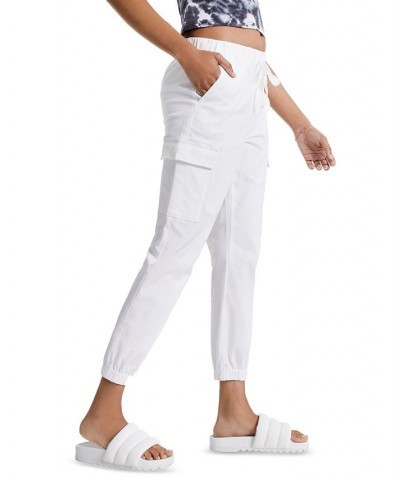 Juniors' Utility Jogger Pants White $13.05 Pants