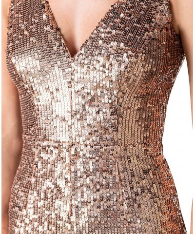 Women's Charlie Sequin Jumpsuit Soft Gold Multi $64.22 Pants