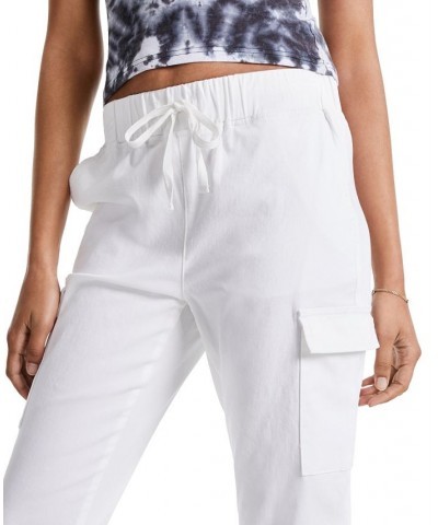 Juniors' Utility Jogger Pants White $13.05 Pants