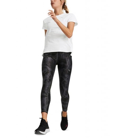 Women's Run Favorite AOP 7/8 Leggings Black $26.55 Pants