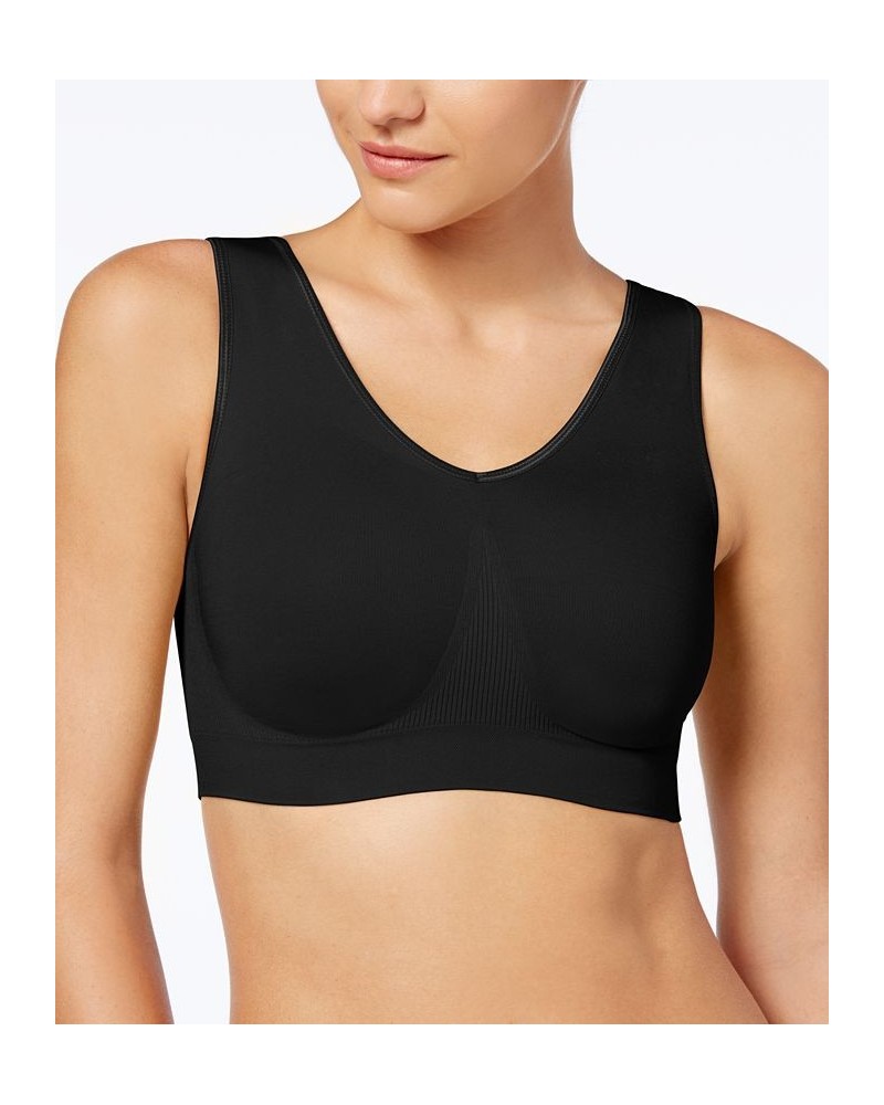 One Smooth U Wireless Bralette DFBRAL Black $13.69 Bras