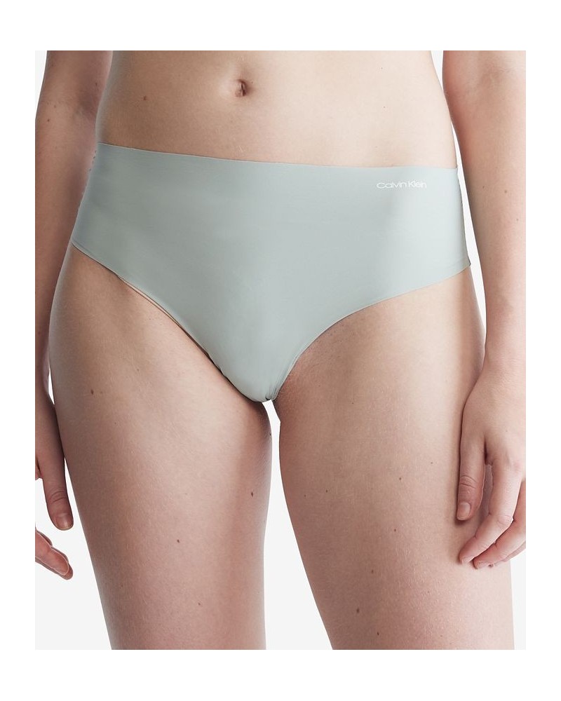 Women's Invisibles High-Waist Thong Underwear QD3864 Sage Meadow $9.88 Panty