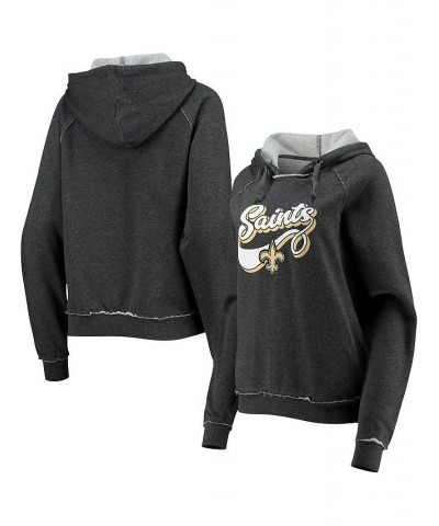 Women's Charcoal New Orleans Saints Script Fleece Raglan Pullover Hoodie Charcoal $26.00 Sweatshirts