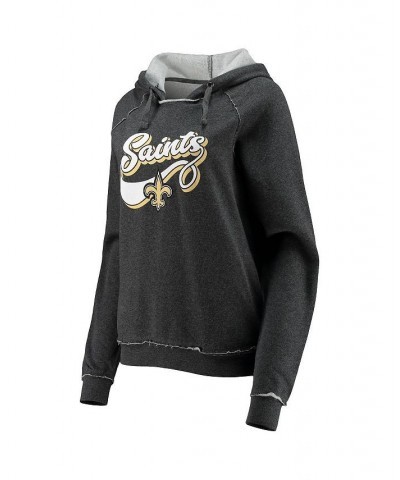 Women's Charcoal New Orleans Saints Script Fleece Raglan Pullover Hoodie Charcoal $26.00 Sweatshirts