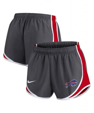 Women's Charcoal Buffalo Bills Logo Performance Tempo Shorts Charcoal $31.34 Shorts