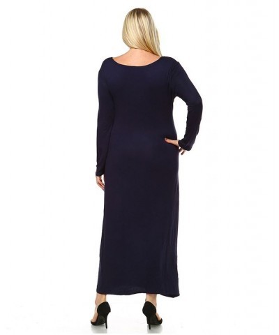 Women's Plus Size Ria Dress Blue $35.28 Dresses