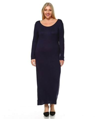 Women's Plus Size Ria Dress Blue $35.28 Dresses