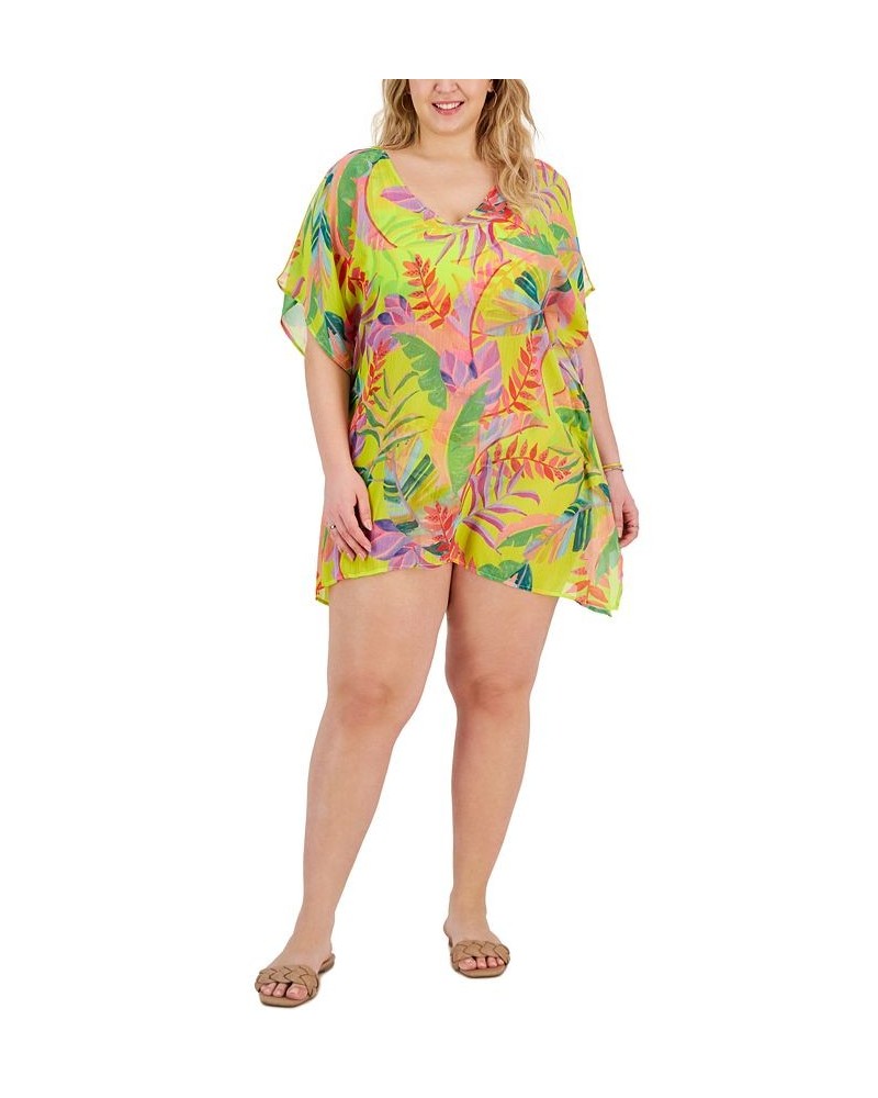 Plus Size Costa Printed Bella Tunic Swim Cover-Up Multi $35.64 Swimsuits