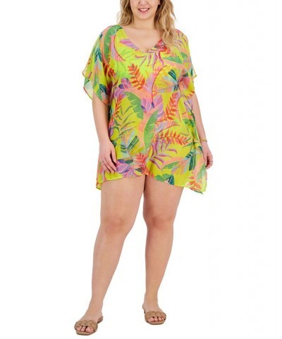 Plus Size Costa Printed Bella Tunic Swim Cover-Up Multi $35.64 Swimsuits