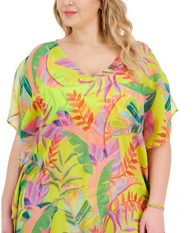 Plus Size Costa Printed Bella Tunic Swim Cover-Up Multi $35.64 Swimsuits