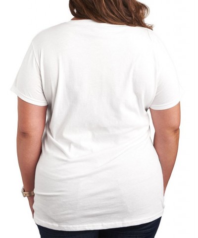 Trendy Plus Size Cheetah Shamrock Heart Graphic T-shirt White $10.27 Tops