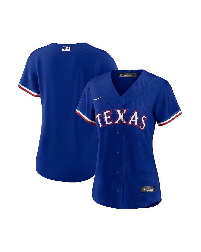 Women's Royal Texas Rangers Alternate Logo Replica Team Jersey Blue $50.00 Jersey