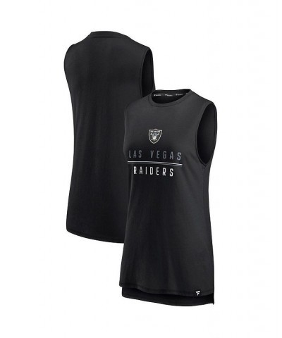 Women's Branded Black Las Vegas Raiders True Contender Tank Top Black $22.39 Tops