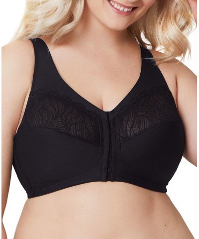 Plus Size Full Figure Magiclift Natural Shape Front Closure Wirefree Bra Black $21.81 Bras