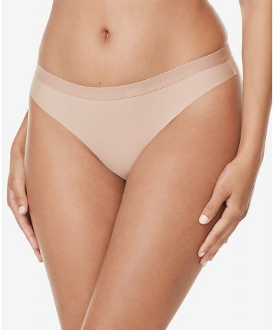 Warners Cloud 9 Smooth Invisible Look Microfiber Thong RX8101P Brown $9.24 Panty