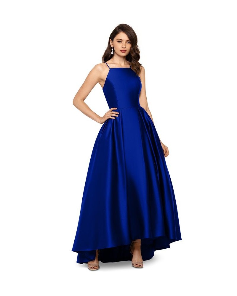 Petite Satin Ball Gown Royal $74.46 Dresses