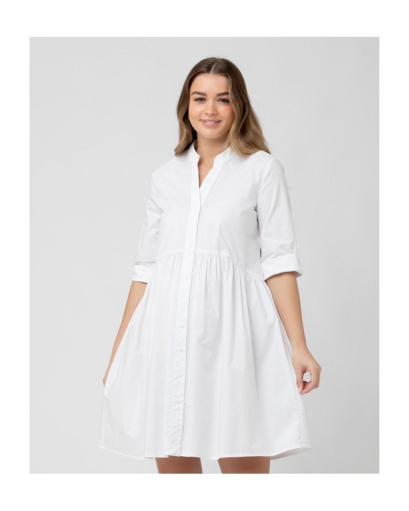 Women's Paige Poplin Dress White White $45.12 Dresses