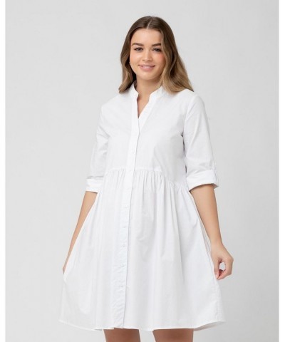 Women's Paige Poplin Dress White White $45.12 Dresses