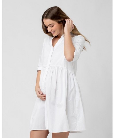 Women's Paige Poplin Dress White White $45.12 Dresses