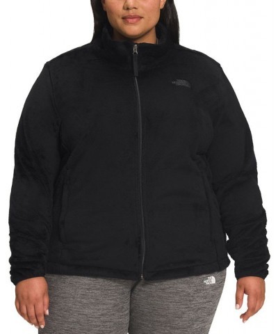 Plus Size Osito Fleece Zip-Front Jacket Black $33.00 Jackets