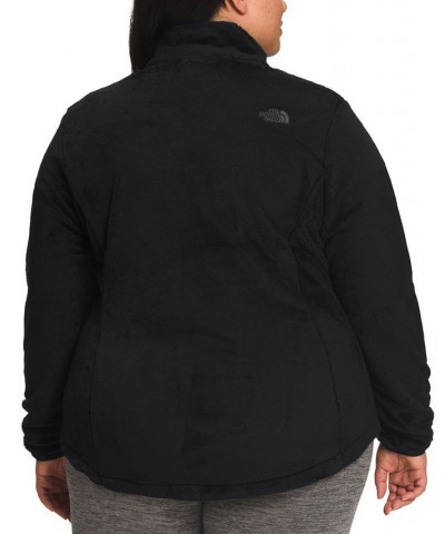 Plus Size Osito Fleece Zip-Front Jacket Black $33.00 Jackets