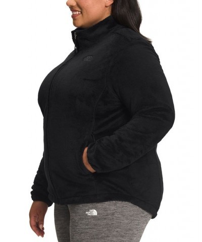 Plus Size Osito Fleece Zip-Front Jacket Black $33.00 Jackets