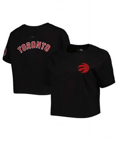 Women's Black Toronto Raptors Classics Boxy T-shirt Black $24.50 Tops