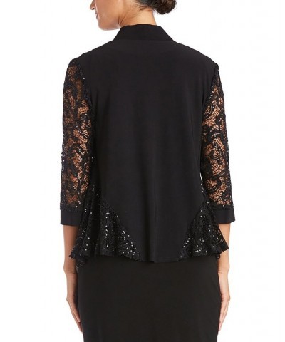 Sequin Lace Jacket Black $35.40 Jackets