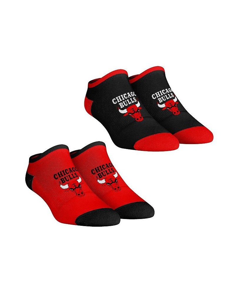 Women's Socks Chicago Bulls Core Team 2-Pack Low Cut Ankle Sock Set Red, Black $17.09 Socks