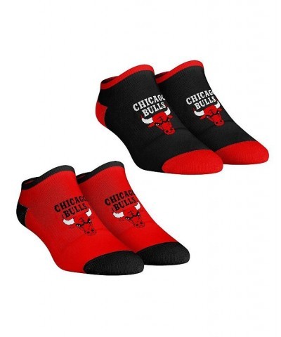 Women's Socks Chicago Bulls Core Team 2-Pack Low Cut Ankle Sock Set Red, Black $17.09 Socks