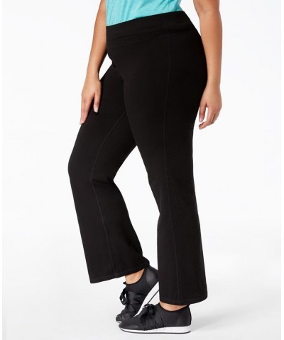 Plus Size Flex Stretch Active Yoga Pants Black $14.74 Pants