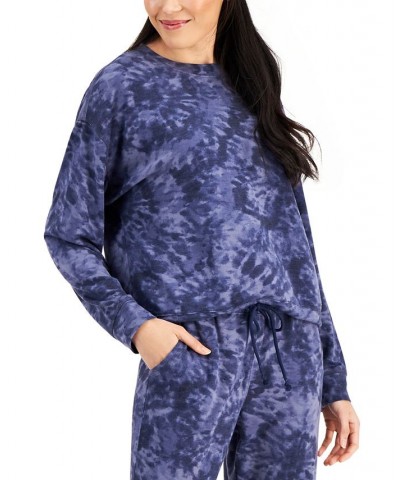 Super Soft Crewneck Pajama Top Blue $12.58 Sleepwear