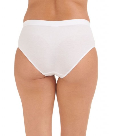 Women's 3-Stripes Hipster Underwear 4A7H64 White $11.22 Underwears