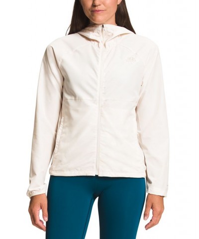 Women's Zip-Front Flyweight Hoodie 2.0 White $37.40 Jackets