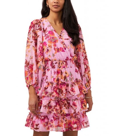 Smocked-Waist Tiered Dress Pink $48.51 Dresses