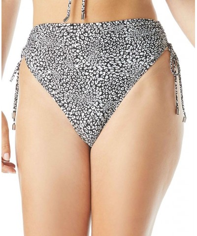 Inspire Printed Shirred High-Waist Bottom Cast Black $23.13 Swimsuits