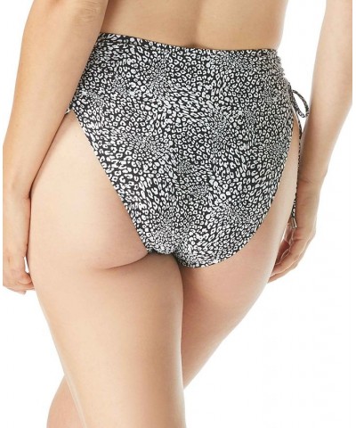 Inspire Printed Shirred High-Waist Bottom Cast Black $23.13 Swimsuits